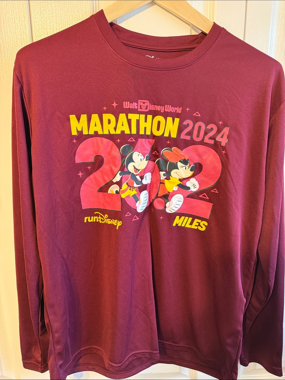 Disney RunDisney Maroon Performance Tee
